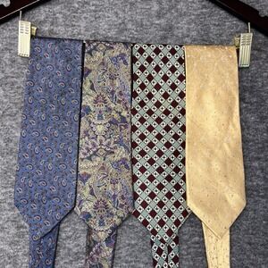 LOT OF 4 Neck Ties 100% Silk Liberty of London Hanover Donberry & Keats C Klein